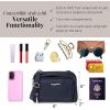 imageBaggallini Triple Zip with RFID Front Wallet  8x6 Crossbody Bag for Women Convertible Fanny Pack Belt Bag WaterResistantFrench Navy