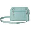 imageBaggallini Triple Zip with RFID Front Wallet  8x6 Crossbody Bag for Women Convertible Fanny Pack Belt Bag WaterResistantSea Glass