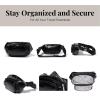 imageBaggallini Womens On The Go Belt Bag Waist PackBlack Gloss Ripstop