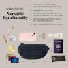 imageBaggallini Womens On The Go Belt Bag Waist PackFrench Navy Twill