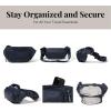 imageBaggallini Womens On The Go Belt Bag Waist PackFrench Navy Twill