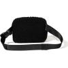 imageModern Belt Bag SlingBlack Faux Sherpa
