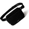 imageModern Belt Bag SlingBlack Faux Sherpa