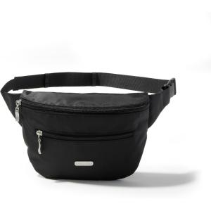 imageBaggallini Essential Belt Bag9x6 Crossbody Fanny Waist Pack WRFID ampamp Adjustable StrapBLACK