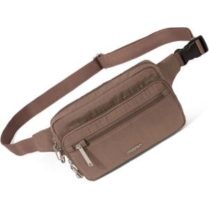 imageBaggallini Securtex AntiTheft Belt Fanny Pack for Women RFID Wallet Locking ZipperTravel Bag Crossbody PursePortobello