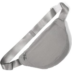 imageBaggallini Style Swift Belt Bag Sling Bag  Lightweight 12quotx7quot Crossbody Bag Fanny Pack Belt wRFID and Adjustable StrapBLite Silver Sand