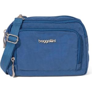 imageBaggallini Triple Zip with RFID Front Wallet  8x6 Crossbody Bag for Women Convertible Fanny Pack Belt Bag WaterResistantLapis