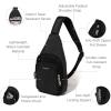 imageBaggallini AntiTheft Daytripper Sling 7x12 Crossbody Travel Safe Bag WSecurtex Locking Zippers SlashResistant ampamp RFIDBlack