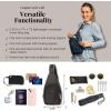 imageBaggallini AntiTheft Daytripper Sling 7x12 Crossbody Travel Safe Bag WSecurtex Locking Zippers SlashResistant ampamp RFIDCharcoal