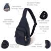 imageBaggallini AntiTheft Daytripper Sling 7x12 Crossbody Travel Safe Bag WSecurtex Locking Zippers SlashResistant ampamp RFIDFrench Navy