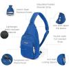 imageBaggallini AntiTheft Daytripper Sling 7x12 Crossbody Travel Safe Bag WSecurtex Locking Zippers SlashResistant ampamp RFIDLapis