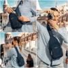 imageBaggallini AntiTheft Daytripper Sling 7x12 Crossbody Travel Safe Bag WSecurtex Locking Zippers SlashResistant ampamp RFIDLapis
