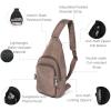 imageBaggallini AntiTheft Daytripper Sling 7x12 Crossbody Travel Safe Bag WSecurtex Locking Zippers SlashResistant ampamp RFIDPortobello