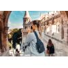 imageBaggallini AntiTheft Daytripper Sling 7x12 Crossbody Travel Safe Bag WSecurtex Locking Zippers SlashResistant ampamp RFIDPortobello