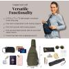 imageBaggallini AntiTheft Daytripper Sling 7x12 Crossbody Travel Safe Bag WSecurtex Locking Zippers SlashResistant ampamp RFIDThyme