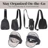 imageBaggallini Double Zip Mini SlingBlack