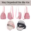 imageBaggallini Double Zip Mini SlingHeart Print