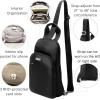 imageBaggallini Essential Small 12x7 Inch Sling Crossbody Bag with Convertible Adjustable Shoulder StrapBlack