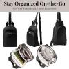 imageBaggallini Essential Small 12x7 Inch Sling Crossbody Bag with Convertible Adjustable Shoulder StrapBlack