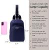 imageBaggallini Essential Small 12x7 Inch Sling Crossbody Bag with Convertible Adjustable Shoulder StrapCadet Navy