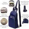 imageBaggallini Essential Small 12x7 Inch Sling Crossbody Bag with Convertible Adjustable Shoulder StrapCadet Navy