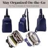 imageBaggallini Essential Small 12x7 Inch Sling Crossbody Bag with Convertible Adjustable Shoulder StrapCadet Navy
