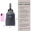 imageBaggallini Essential Small 12x7 Inch Sling Crossbody Bag with Convertible Adjustable Shoulder StrapCharcoal Gray
