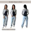 imageBaggallini Essential Small 12x7 Inch Sling Crossbody Bag with Convertible Adjustable Shoulder StrapCharcoal Gray