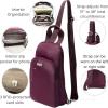 imageBaggallini Essential Small 12x7 Inch Sling Crossbody Bag with Convertible Adjustable Shoulder StrapMulberry