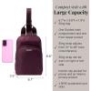imageBaggallini Essential Small 12x7 Inch Sling Crossbody Bag with Convertible Adjustable Shoulder StrapMulberry