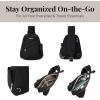 imageBaggallini Medium Sling Backpack  Lightweight Sling Bag with Convertible Adjustable Shoulder StrapBlack