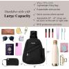 imageBaggallini Medium Sling Backpack  Lightweight Sling Bag with Convertible Adjustable Shoulder StrapBlack