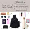 imageBaggallini Medium Sling Backpack  Lightweight Sling Bag with Convertible Adjustable Shoulder StrapBlack Neoprene