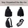 imageBaggallini Medium Sling Backpack  Lightweight Sling Bag with Convertible Adjustable Shoulder StrapBlack Neoprene