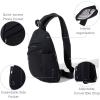 imageBaggallini Medium Sling Backpack  Lightweight Sling Bag with Convertible Adjustable Shoulder StrapBlack Neoprene