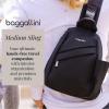 imageBaggallini Medium Sling Backpack  Lightweight Sling Bag with Convertible Adjustable Shoulder StrapFrench Navy