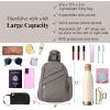 imageBaggallini Medium Sling Backpack  Lightweight Sling Bag with Convertible Adjustable Shoulder StrapSterling Shimmer
