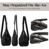 imageBaggallini Mini Sling  12x7 Sling Crossbody Bag Backpack with Adjustable Shoulder StrapBlack Cheetah Emboss