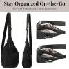 imageBaggallini Mini Sling  12x7 Sling Crossbody Bag Backpack with Adjustable Shoulder StrapBlackSand