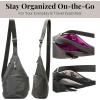 imageBaggallini Mini Sling  12x7 Sling Crossbody Bag Backpack with Adjustable Shoulder StrapCharcoal