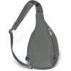 imageBaggallini Securtex AntiTheft Triple Zip Sling  Travel Backpack Sling Bag Crossbody  RFID Wallet Locking ZipperCharcoal