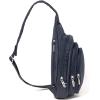 imageBaggallini Securtex AntiTheft Triple Zip Sling  Travel Backpack Sling Bag Crossbody  RFID Wallet Locking ZipperFrench Navy