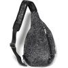 imageBaggallini Securtex AntiTheft Triple Zip Sling  Travel Backpack Sling Bag Crossbody  RFID Wallet Locking ZipperMidnight Blossom