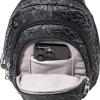 imageBaggallini Securtex AntiTheft Triple Zip Sling  Travel Backpack Sling Bag Crossbody  RFID Wallet Locking ZipperMidnight Blossom
