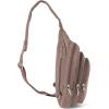 imageBaggallini Securtex AntiTheft Triple Zip Sling  Travel Backpack Sling Bag Crossbody  RFID Wallet Locking ZipperPortobello