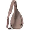 imageBaggallini Securtex AntiTheft Triple Zip Sling  Travel Backpack Sling Bag Crossbody  RFID Wallet Locking ZipperPortobello