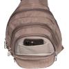 imageBaggallini Securtex AntiTheft Triple Zip Sling  Travel Backpack Sling Bag Crossbody  RFID Wallet Locking ZipperPortobello