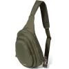 imageBaggallini Securtex AntiTheft Triple Zip Sling  Travel Backpack Sling Bag Crossbody  RFID Wallet Locking ZipperThyme