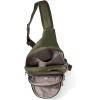 imageBaggallini Securtex AntiTheft Triple Zip Sling  Travel Backpack Sling Bag Crossbody  RFID Wallet Locking ZipperThyme