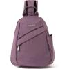 imageBaggallini Medium Sling Backpack  Lightweight Sling Bag with Convertible Adjustable Shoulder StrapMisty Purple